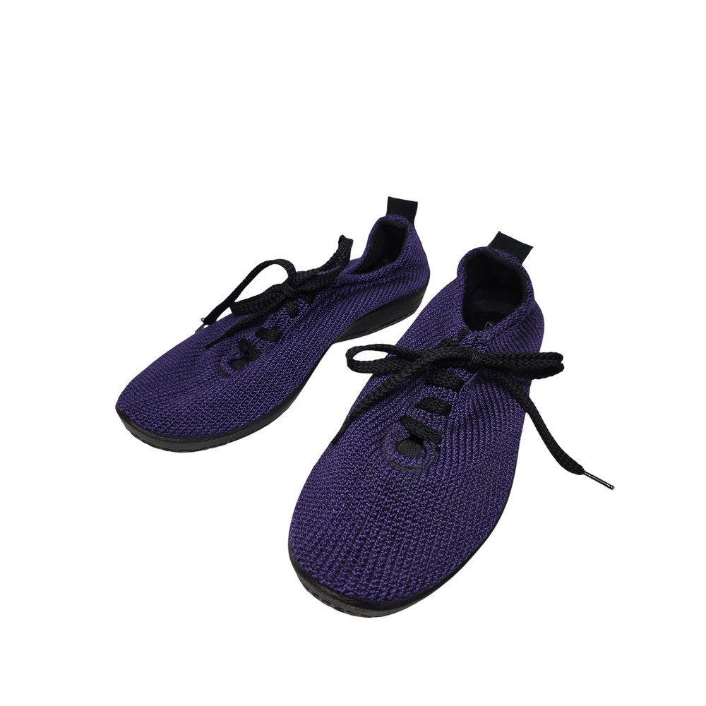 Arcopedico LS Purple Knit Oxford Lace Up Comfort Walking Shoes W's 39 US 8-8.5